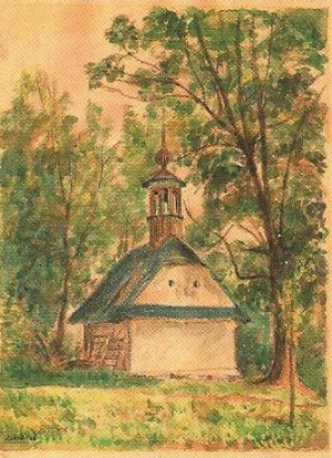 Zvonička v Horních Tošanovicích, 1965 ... Horní Tošanovice, Mgr. Irena Cichá