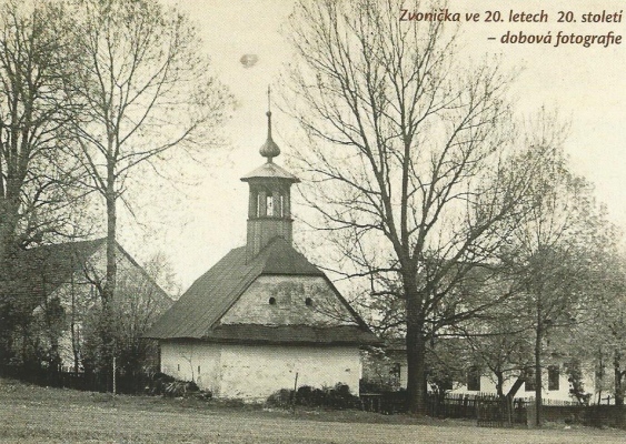 Zvonička v Horních Tošanovicích, 1920 ... Horní Tošanovice, Mgr. Irena Cichá